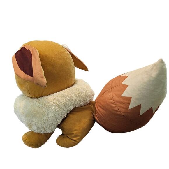 Pokemon Eevee Plush Squishy Toy 20" Toy Factory Large Stuffed Animal Nintendo - Picture 4 of 13